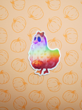 Ente im Geisterkostüm | Sticker