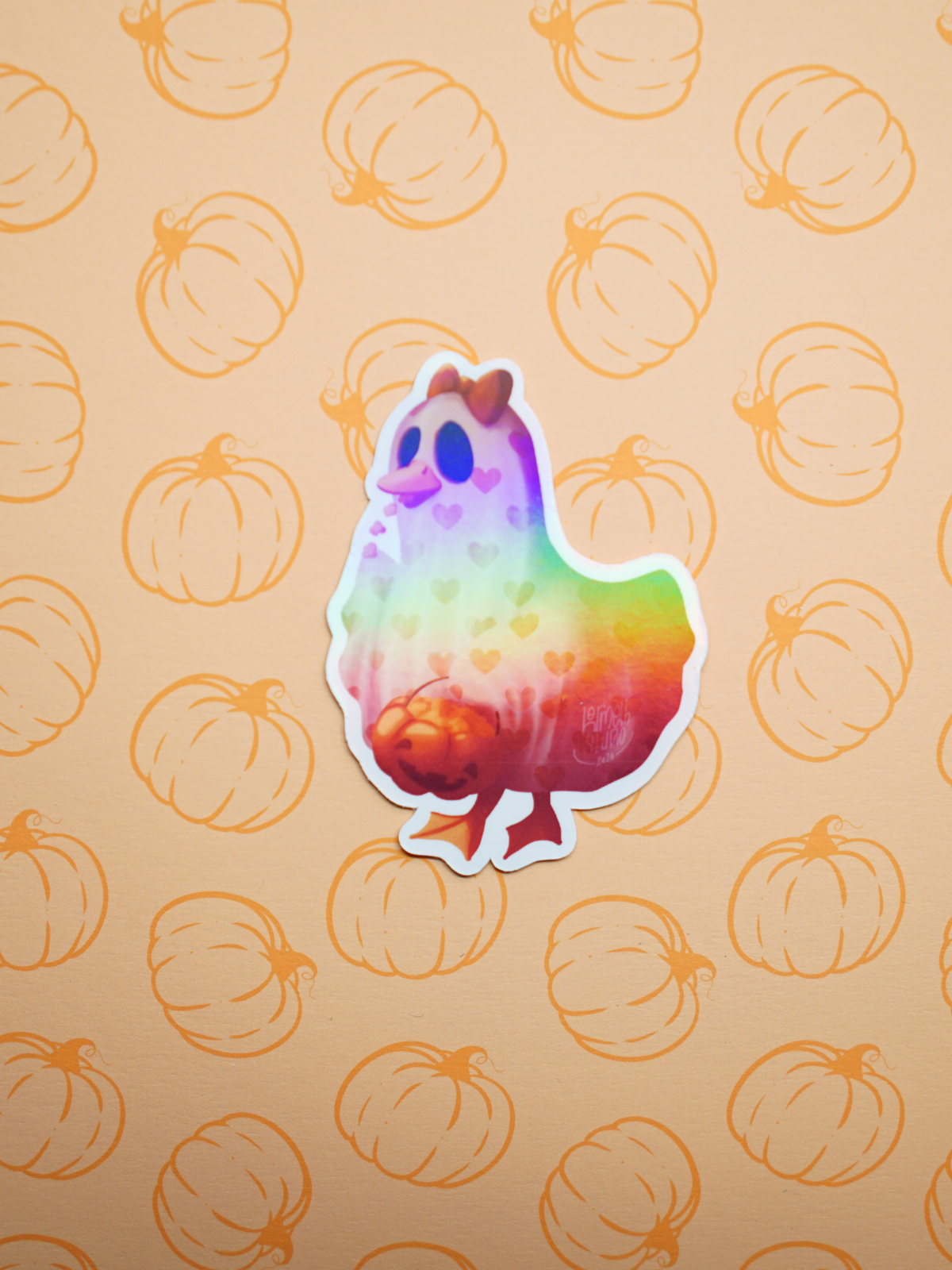 Ente im Geisterkostüm | Sticker
