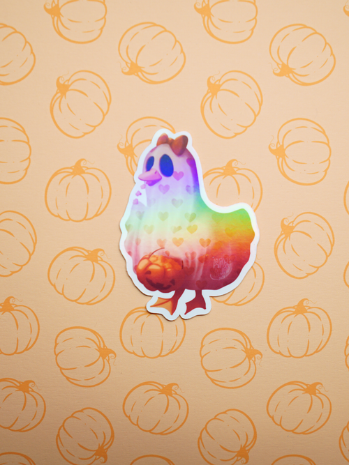 Ente im Geisterkostüm | Sticker
