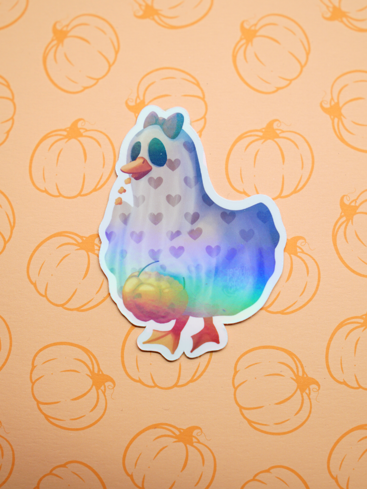 Ente im Geisterkostüm | Sticker