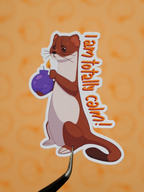 Hermeline sind total entspannt | Sticker