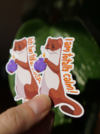 Hermeline sind total entspannt | Sticker