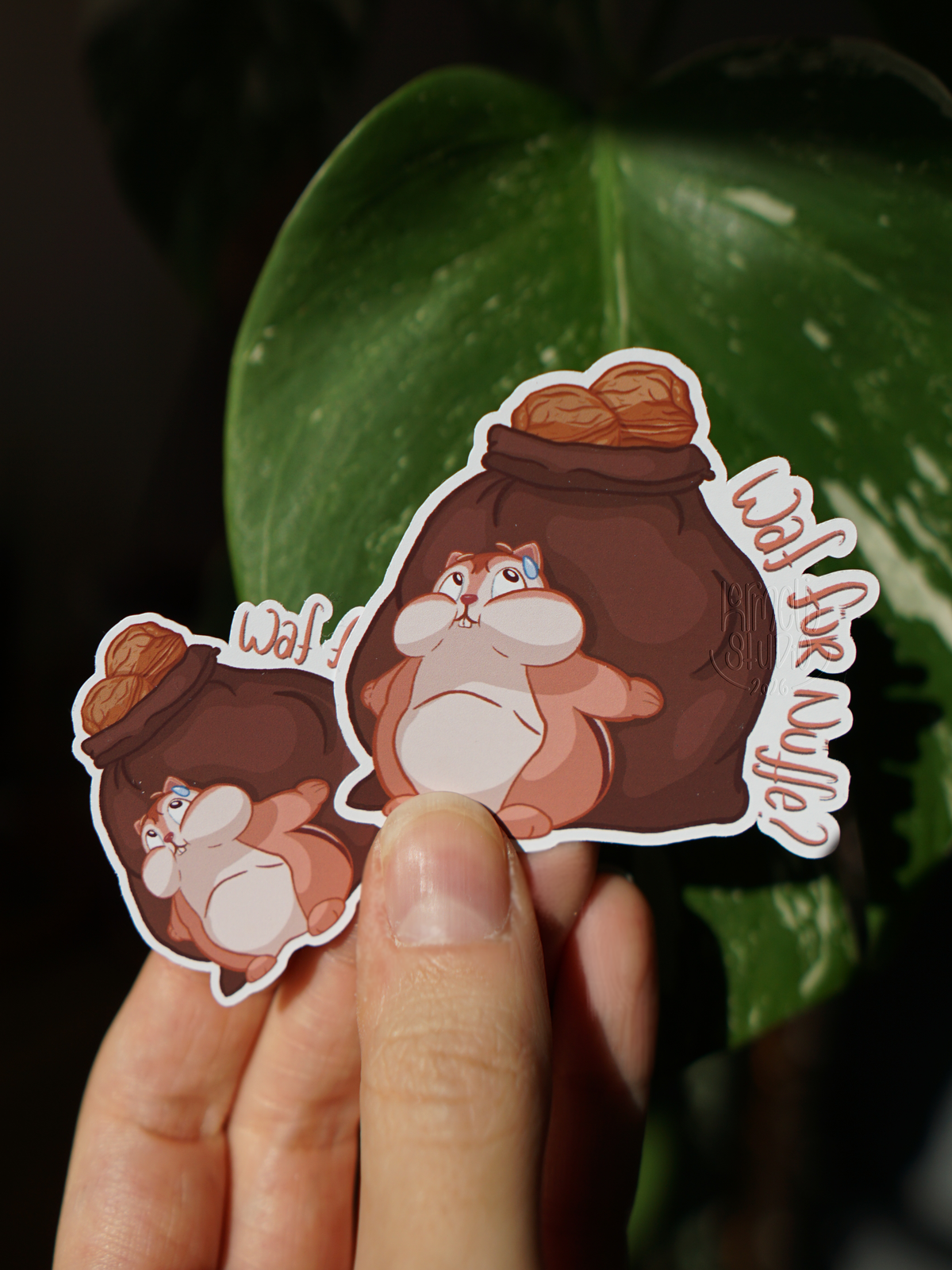 Waf für Nüffe | Sticker